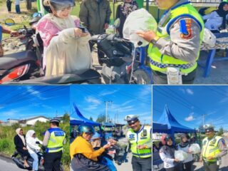 Satlantas Polres Bener Meriah Gelar Sosialisasi dan Bagi Helm Gratis dalam Operasi Keselamatan Seulawah 2026