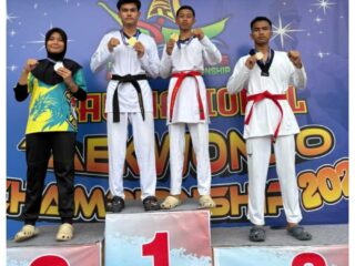 Siswa MAN 1 Palas Borong 4 Medali di Riau National Taekwondo Championship 2026
