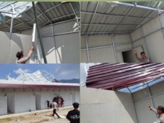 Angin Kencang Terjang Bener Meriah, Lima Rumah Huntara di Kecamatan Bukit Rusak