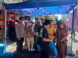 Polsek Lut Tawar Polres Aceh Tengah Amankan Pasar Murah Tanggap Inflasi