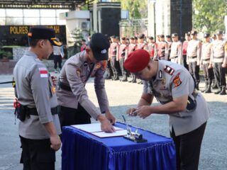 Kapolres Aceh Tengah Pimpin Sertijab Kasat Reskrim, Tekankan Dedikasi dan Harapan Kinerja Lebih Baik