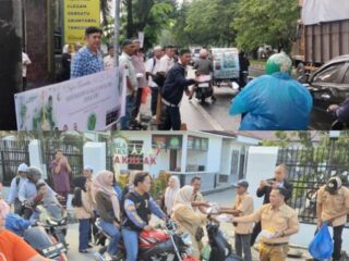 Forwaka Sumut dan Forwaka Kabupaten/ Kota Bagi Takjil Serentak ke Pengguna Jalan, Wujud Kepedulian Insan Pers