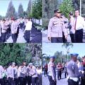 Polres Bener Meriah Gelar Operasi Penegakan Disiplin, Kapolres Periksa Sikap Tampang dan Kelengkapan Personel