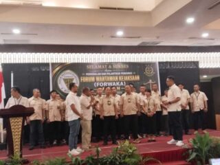 Pengurus FORWAKA Medan Dilantik, Irfandi Berharap Perkuat Sinergi Pers dan Aparat Penegak Hukum