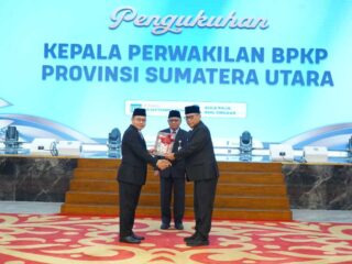 Ricky Syaputra Wakili Kajati Sumut Hadiri Pengukuhan Kepala BPKP Sumut