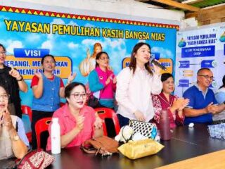 Wujud Kepedulian Sosial, TP PKK Gunungsitoli Kunjungi Yayasan Pemulihan Kasih Bangsa Nias