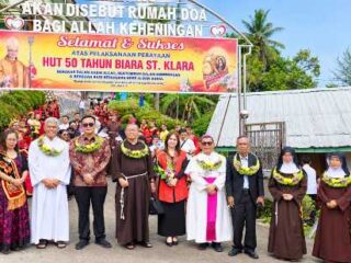 Lima Dekade Biara Santa Klara, Meneguhkan Kasih dan Kebersamaan Menuju Gunungsitoli Hebat